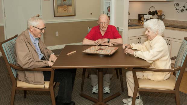 Seniors Playing Scrabble